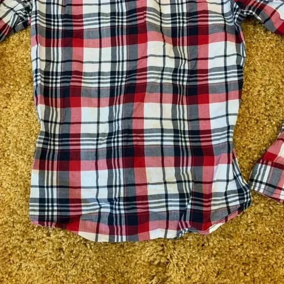 Topman sz Small Red & Blue Men's button down shirt - Picture 5 of 5